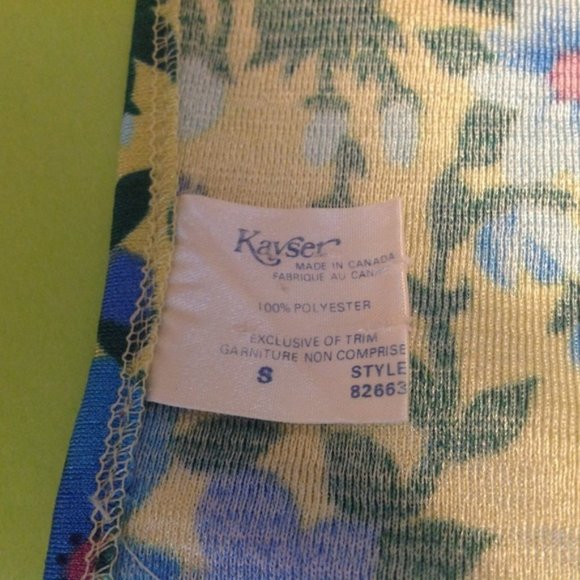 Vintage KAYSER Beautiful 1960s Butterflies Maxi Dress Small 34-35 bust - Picture 5 of 5